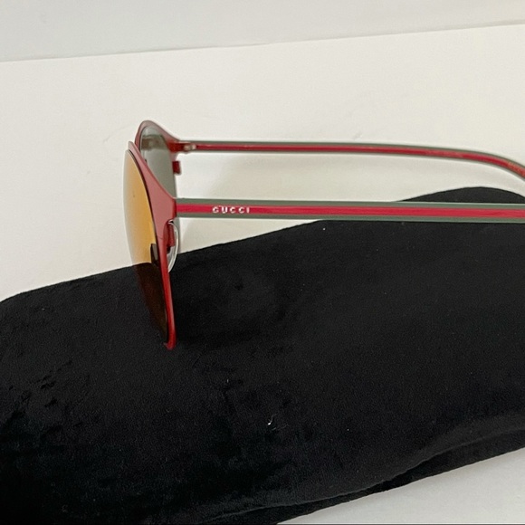 GUCCI Authentic New 52mm Round Signature Logo Sunglasses With Case, Cloth & Tag - Picture 10 of 16